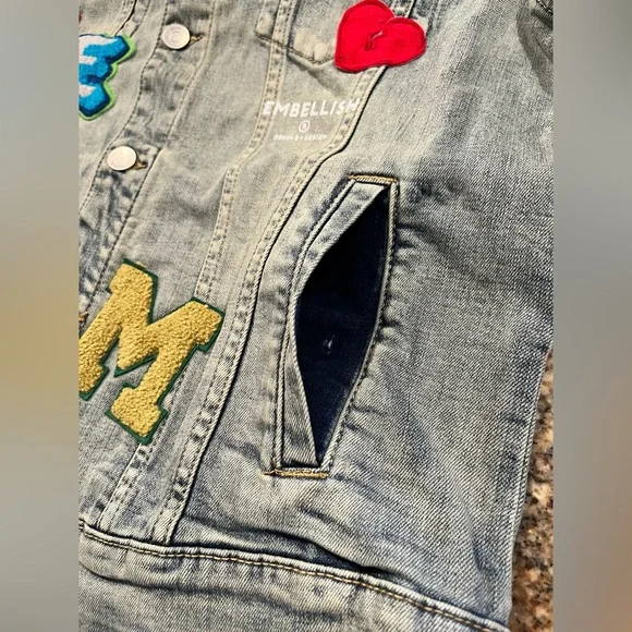 NWT Embellish Men’s Devin Denim Jacket